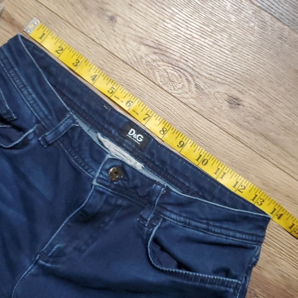 Dolce gabbana straight leg denim dark blue wash jeans - Picture 7 of 9